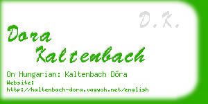 dora kaltenbach business card